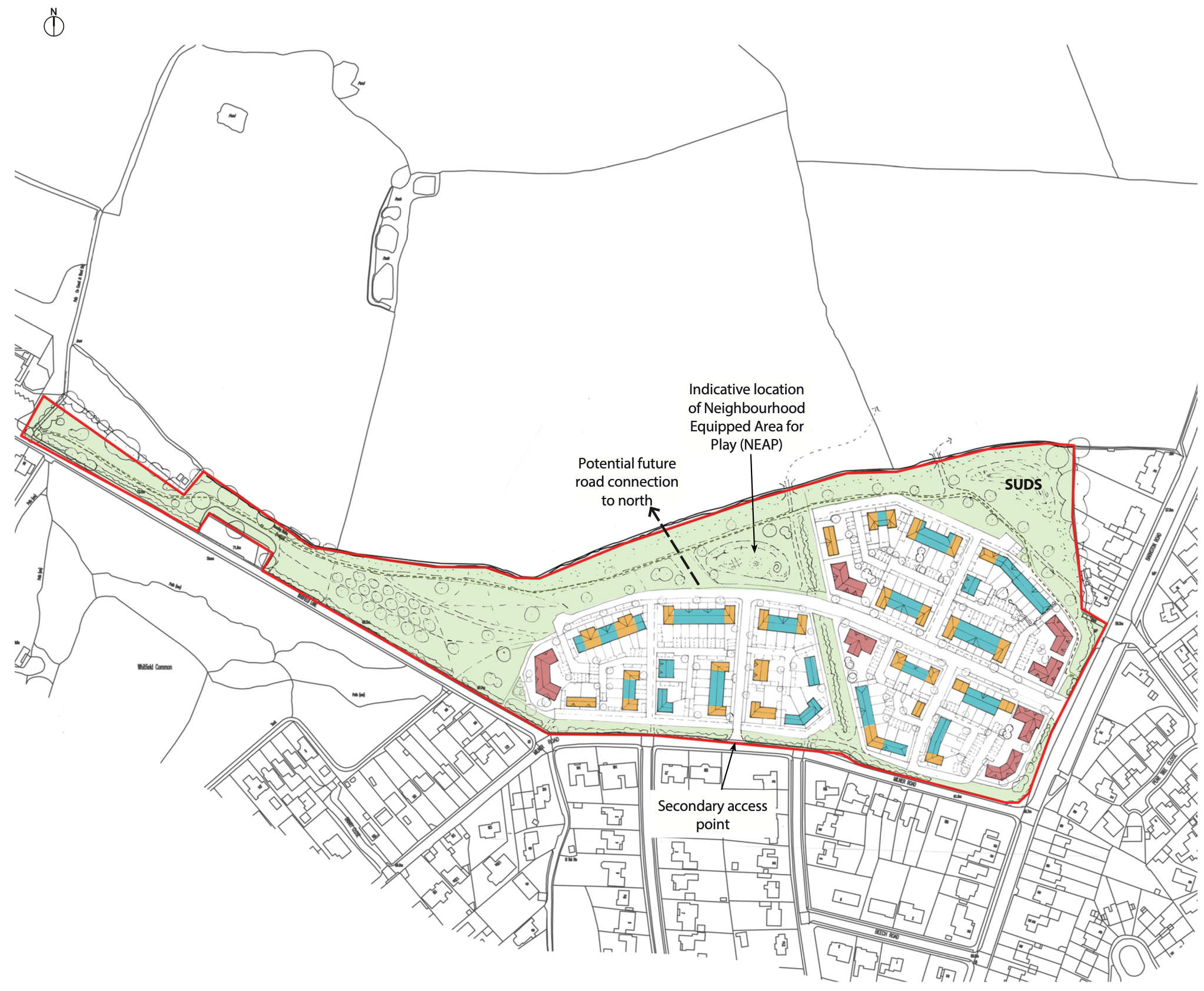 Site location map — Milner Road, Heswall